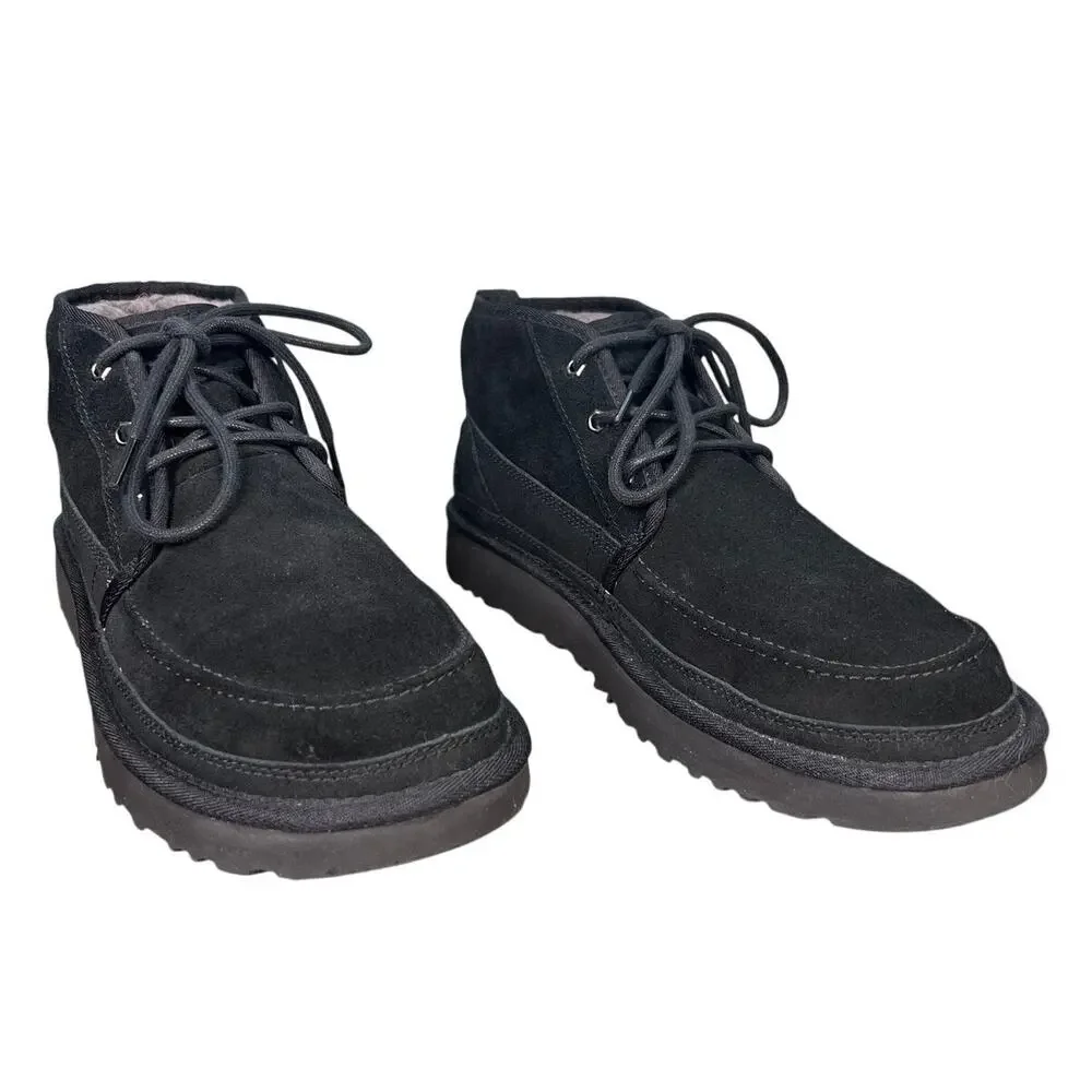 UGG Men's Neumel Moc Black Suede Chukka Boots Size 11